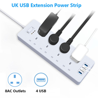 Office Mobile Power Strip USB-verlengbus met meerdere gaten